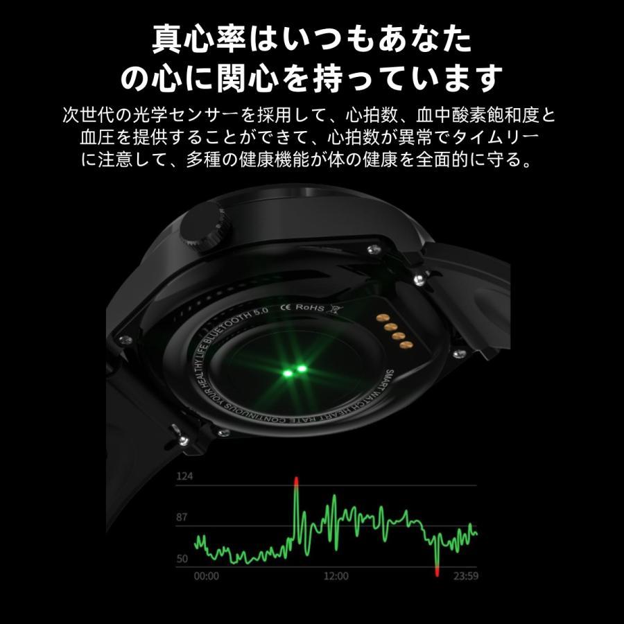 【TWS BLEヘッドセット】スマートウォッチ 日本製センサー 通話機能 血圧 血中酸素 心拍数 健康測定メンズ レディース 大画面 高精度 検測 防水 敬老の日 日本語 |  | 07