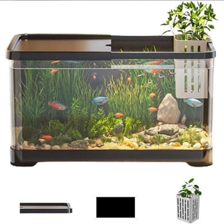 メダカ 金魚 水槽 金魚鉢 プラスチック 透明 メダカ鉢 おしゃれ ザリガニ水槽 大型 大容量 アクアリウム 金魚飼育セット 水槽セット 熱帯魚 クラゲ グッピー | 