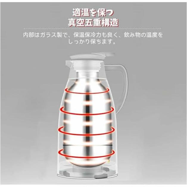 魔法瓶 ポット 魔法瓶 保温ポット 1L 1.3L 2L 大容量 保温ポット 持ち運び 卓上ポット 水筒 ポット 洗いやすい ワンタッチレバー 広口設計 魔法瓶ポット |  | 03