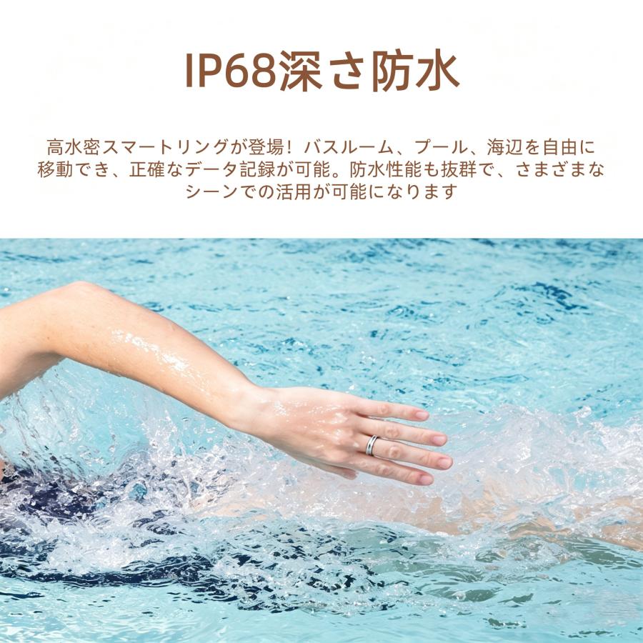 【敬老の日】スマートリング 健康管理 日本製センサー心拍数 血中酸素 睡眠 実用的 IP68M防水 Android/iPhone対応 全7サイズ プレゼント 敬老の日 |  | 18