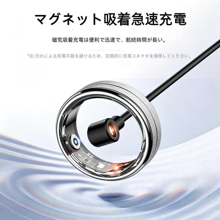 【敬老の日】スマートリング 健康管理 日本製センサー心拍数 血中酸素 睡眠 実用的 IP68M防水 Android/iPhone対応 全8サイズ プレゼント 敬老の日 |  | 14