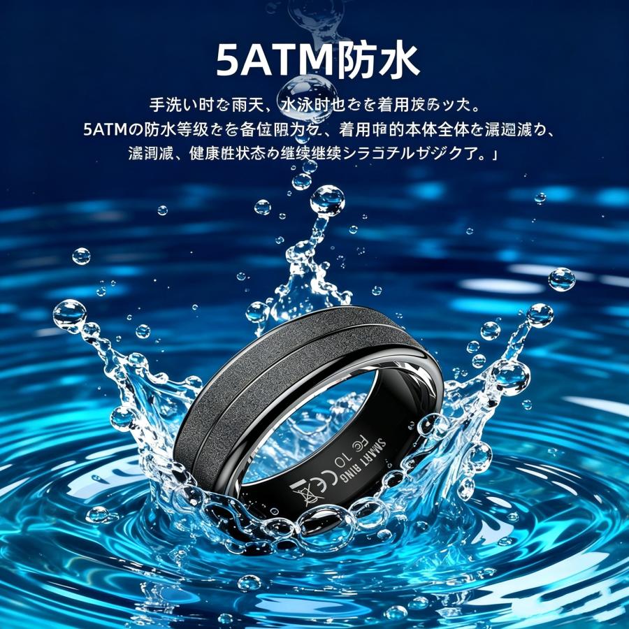 【敬老の日】スマートリング 健康管理 日本製センサー心拍数 血中酸素 睡眠 実用的 IP68M防水 Android/iPhone対応 全8サイズ プレゼント 敬老の日 |  | 13