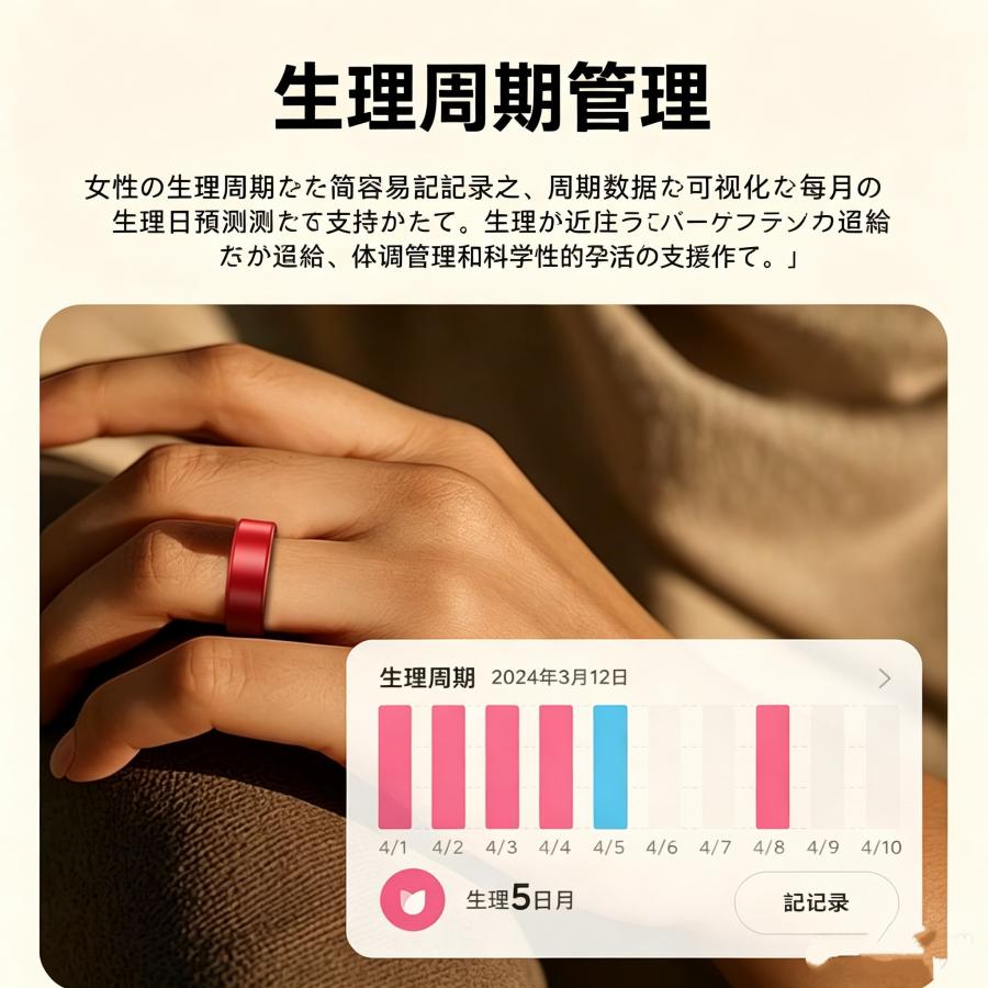 【敬老の日】スマートリング 健康管理 日本製センサー心拍数 血中酸素 睡眠 実用的 IP68M防水 Android/iPhone対応 全8サイズ プレゼント 敬老の日 |  | 16