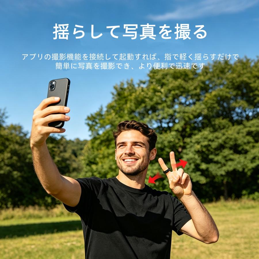 【充電タンク付き】スマートリング 健康管理 日本製センサー心拍数 心電 睡眠 体温  血圧 血糖測定 IP68M防水 Android/iPhone対応 全7サイズ プレゼント |  | 16