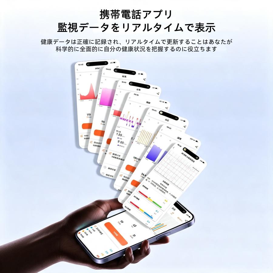 スマートバンド スマートウォッチ スクリーンレス ECG心電図 HRV 血圧測定 血中酸素濃度 体温 女性生理管理 睡眠モニタリング 心拍数 運動モード 爆買 |  | 13