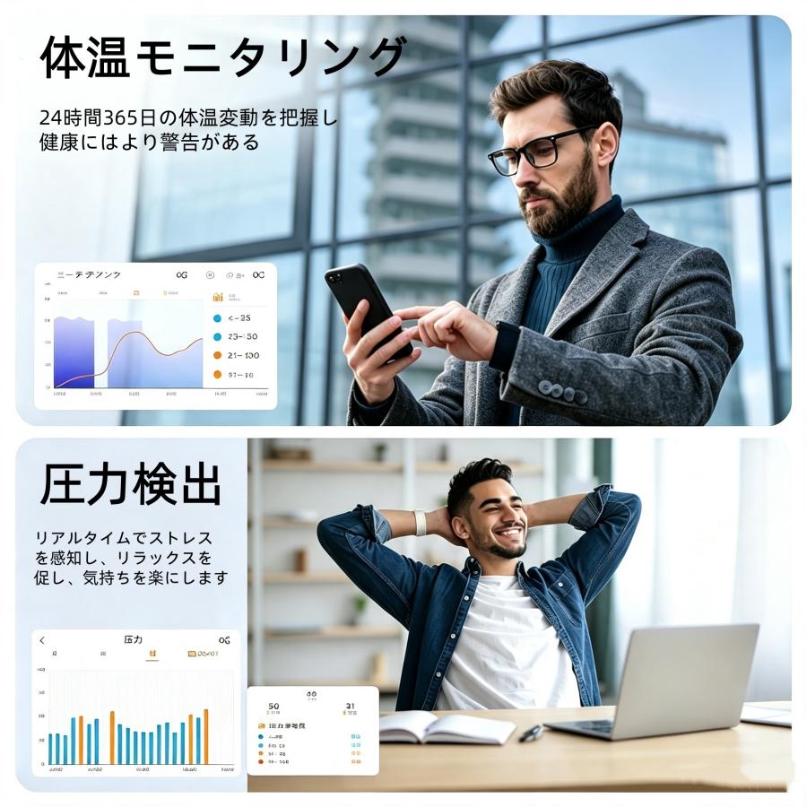 スマートバンド スマートウォッチ スクリーンレス ECG心電図 HRV 血圧測定 血中酸素濃度 体温 女性生理管理 睡眠モニタリング 心拍数 運動モード 爆買 |  | 11