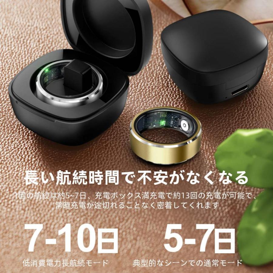 【敬老の日】スマートリング 健康管理 日本製センサー心拍数 血中酸素 睡眠 実用的 IP68M防水 Android/iPhone対応 全6サイズ プレゼント 敬老の日 |  | 17