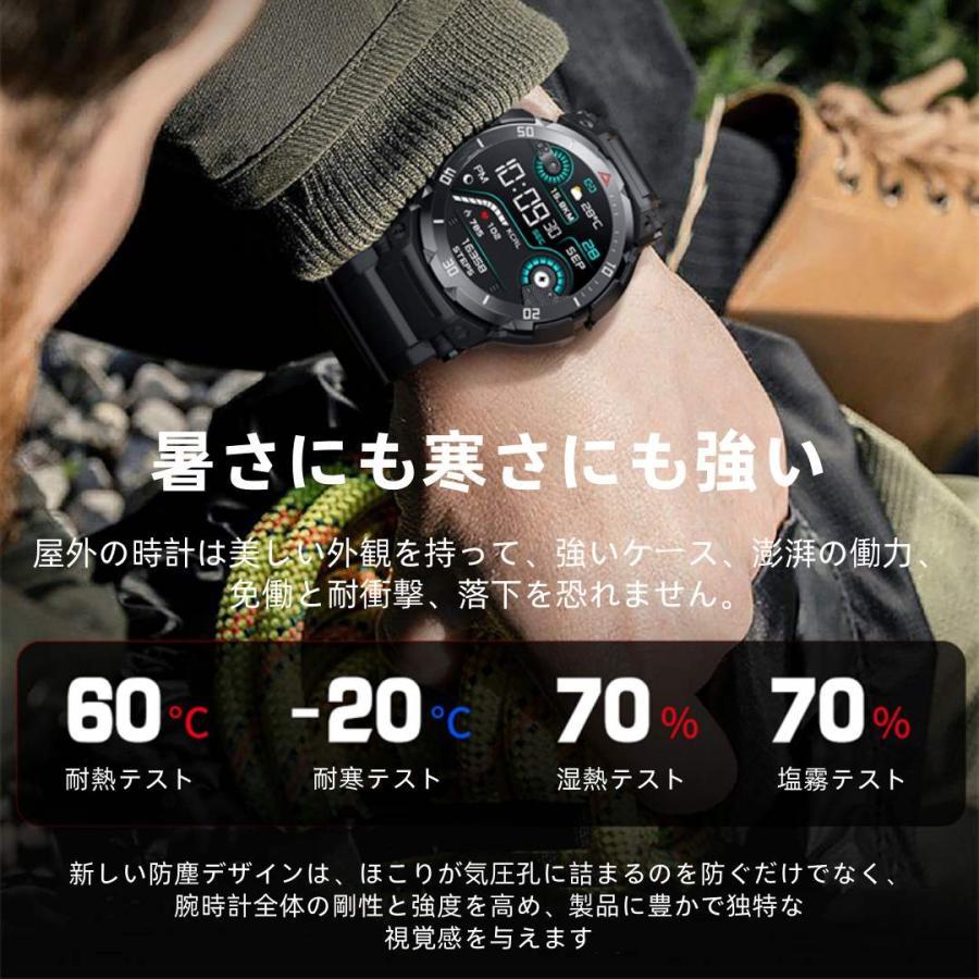 【TWS BLEヘッドセット】スマートウォッチ 日本製センサー 通話機能 血圧 血中酸素 心拍数 健康測定メンズ レディース 大画面 高精度 検測 防水 敬老の日 日本語 |  | 05