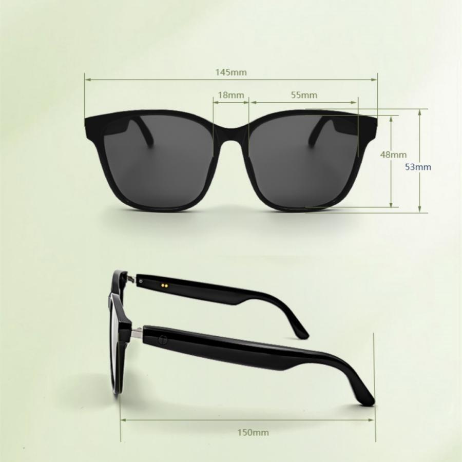 スマートグラス メガネ ワイヤレスメガネ スマート眼鏡 通知可能 音楽