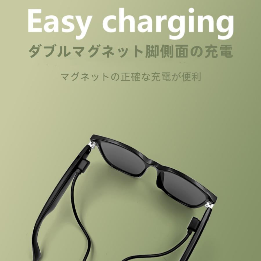 スマートグラス メガネ ワイヤレスメガネ スマート眼鏡 通知可能 音楽