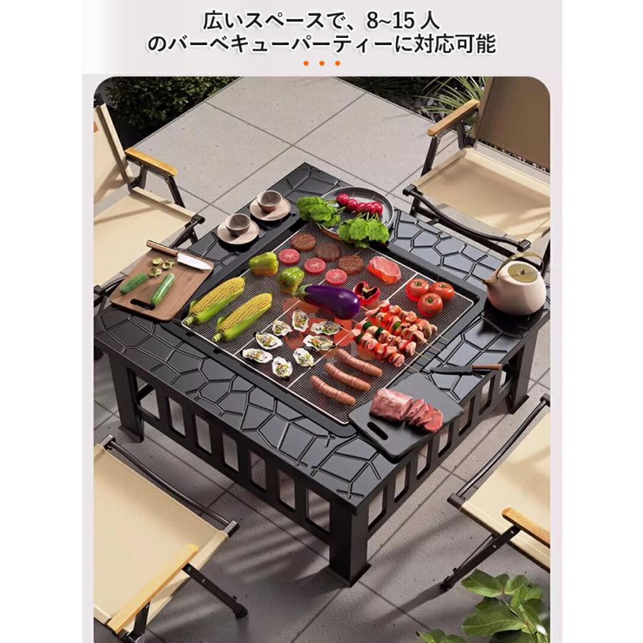 ファイヤーピット 焚き火台 テーブル 囲炉裏テーブル バーベキュー