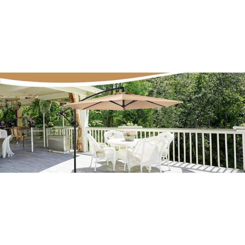 パラソル ガーデンパラソル 大型 風に強い 二層式 (約)直径270/300cm