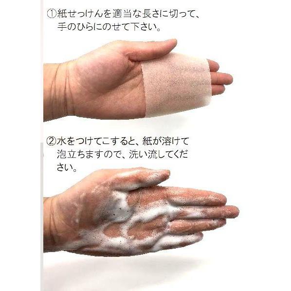 フリーカット紙せっけん　持ち運び用携帯ロール紙石鹸　美濃和紙 |  | 02