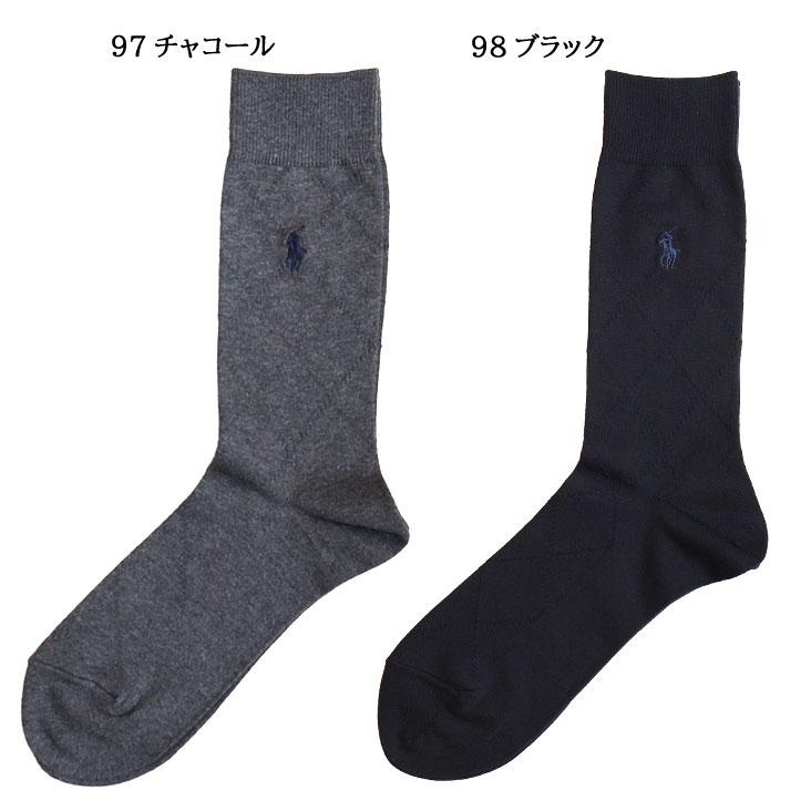 POLO RALPH LAUREN ポロ ラルフローレン クルー丈 メンズ ソックス オーガニックコットン混 アーガイル 靴下 ポニー刺繍 紳士 上品 男性 おしゃれ 人気 ブランド | POLO RALPH LAUREN | 03