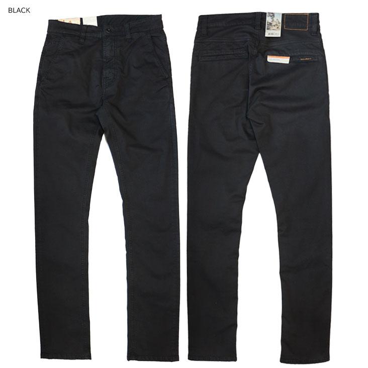 Nudie Jeans（ヌーディージーンズ） チノパン SlimAdam BLACK ブラック