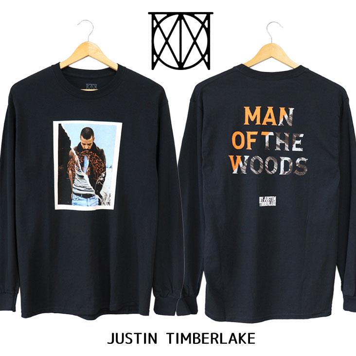 Justin Timberlake ジャスティン ティンバーレイク LONG SLEEVE TEE MAN OF THE WOODS Official 長袖Tシャツ BRAVADO バンドＴ ロックＴ ロンT かっこいい 丸胴 | 