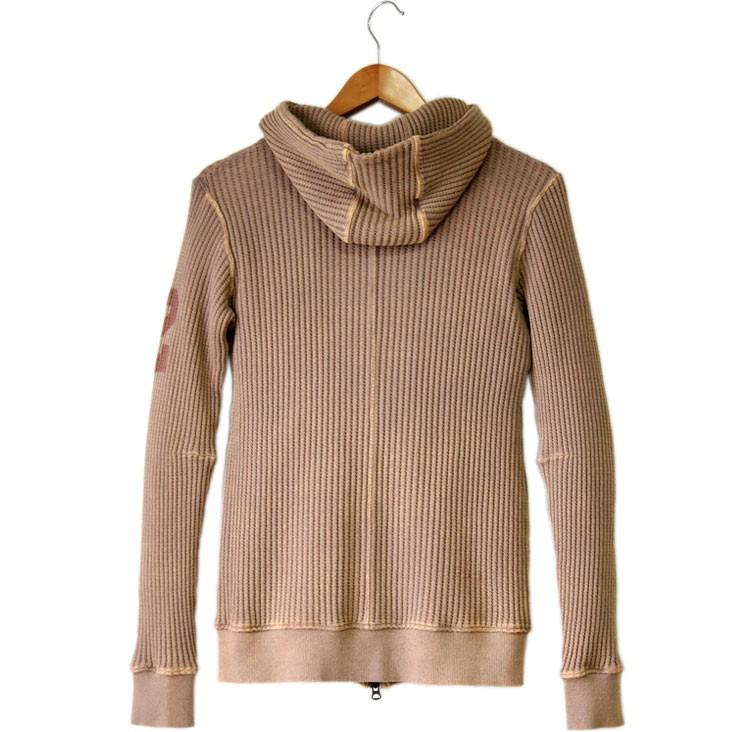 NUMERO DUE ヌメロデゥエ ビッグワッフル ジップパーカー メンズ サーマル ワッフル パーカー 大人 上品 カジュアル 長袖 made in JAPAN 日本製 |  | 01