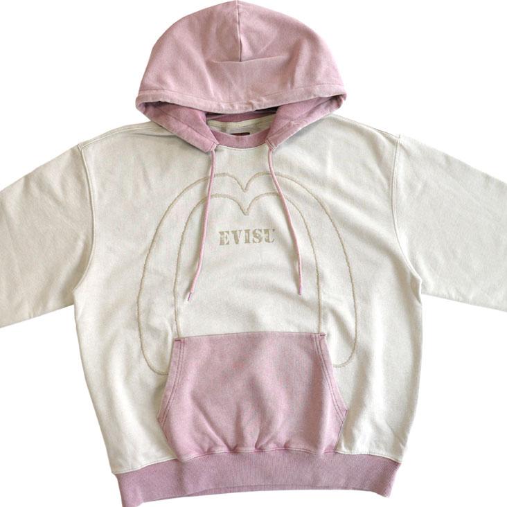 EVISU（エヴィス） レギュラーフィットフーディ カラーブロッキング 