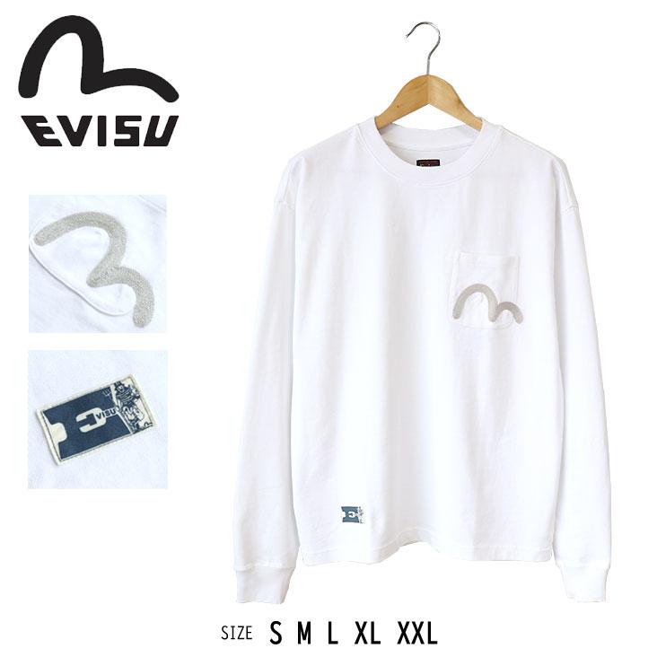 EVISU エヴィス リラックスフィット 長袖Tシャツ カモメ刺繍