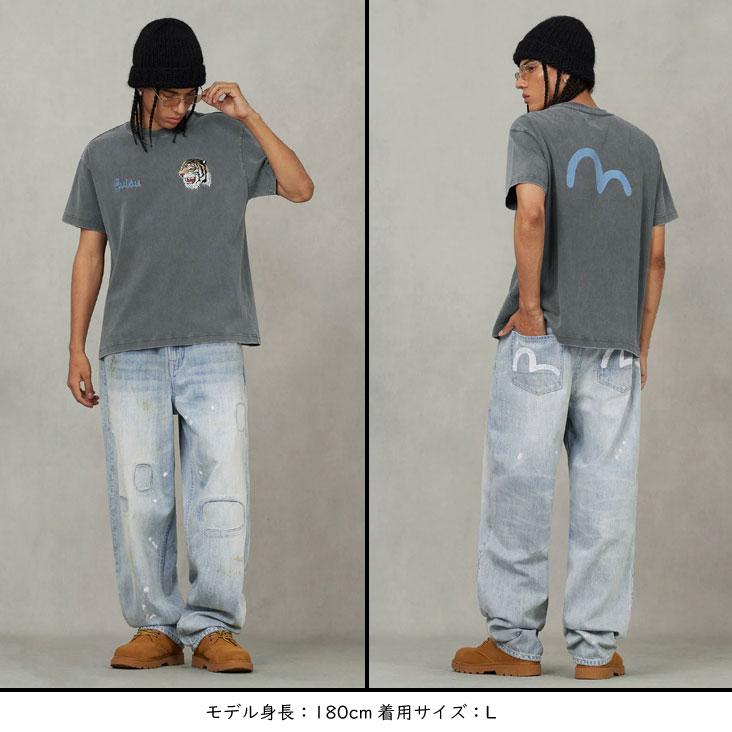 EVISU（エヴィス） リラックスフィット Tシャツ アーカイブプリント