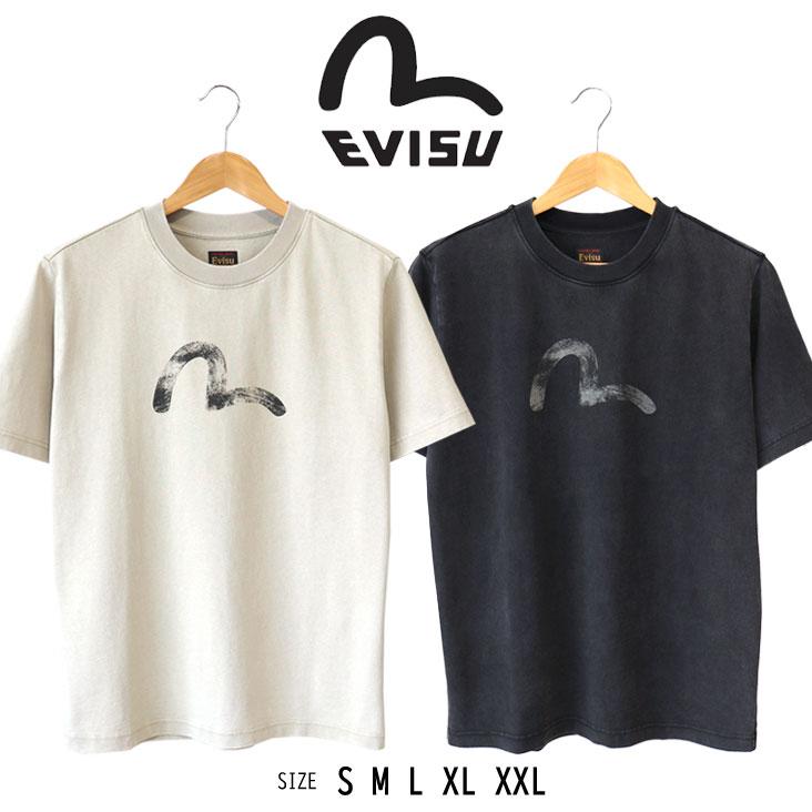EVISU（エヴィス） リラックスフィット Tシャツ VINTAGE 手描きカモメ