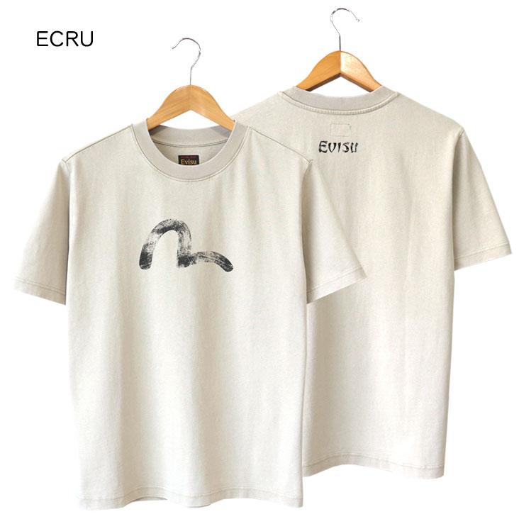 EVISU（エヴィス） リラックスフィット Tシャツ VINTAGE 手描きカモメ