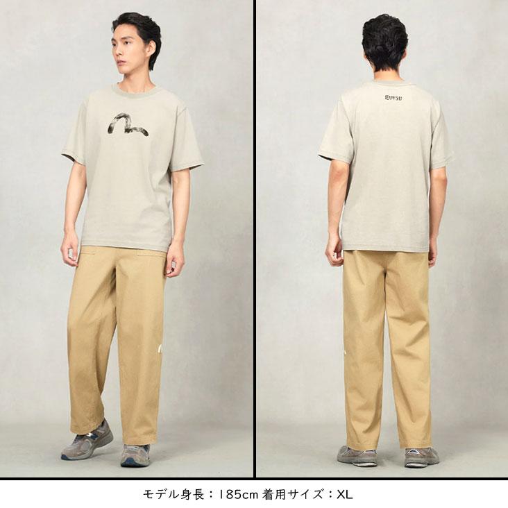EVISU（エヴィス） リラックスフィット Tシャツ VINTAGE 手描きカモメ