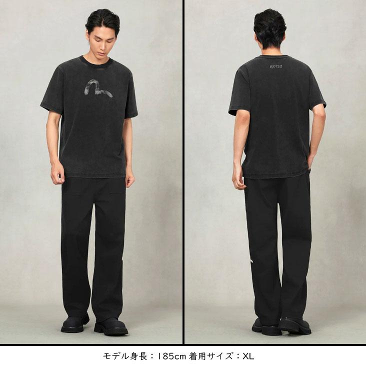 EVISU（エヴィス） リラックスフィット Tシャツ VINTAGE 手描きカモメ