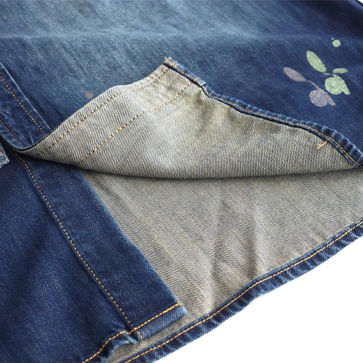 EVISU（エヴィス） 刺し子家紋 デニムシャツ 長袖 リラックスフィット