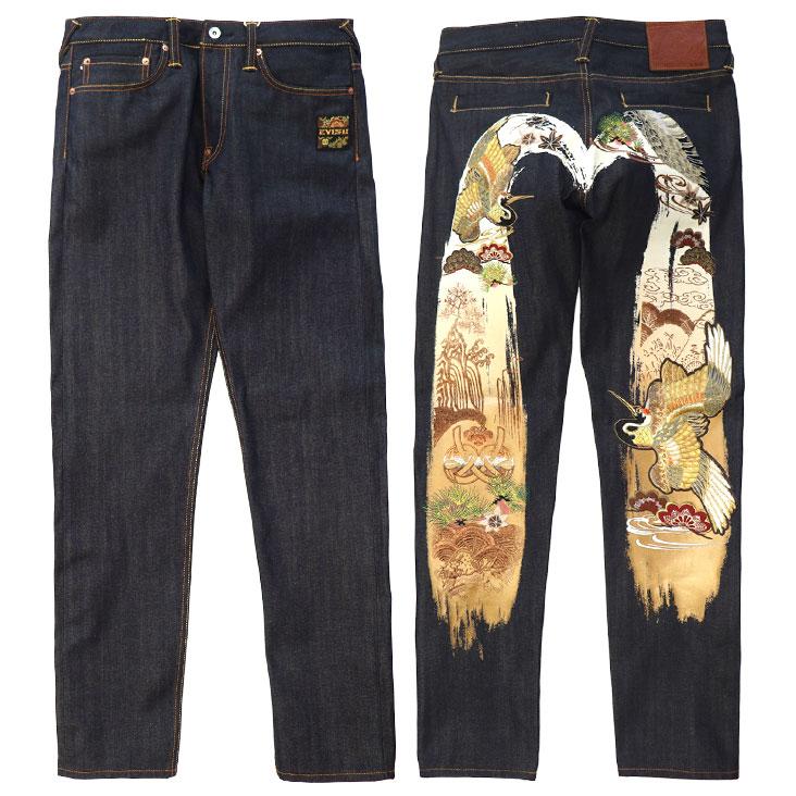 EVISU（エヴィス） 鶴の恩返し 大黒ジーンズ テーパージーンズ 大黒
