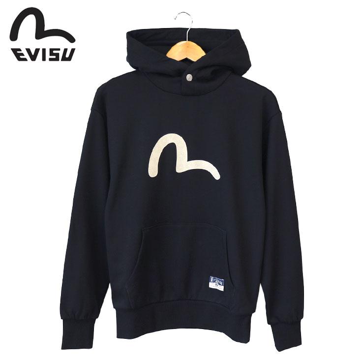 EVISU エヴィス　プルオーバーパーカー　フーディー　スウェット　カモメ EVISU（エヴィス） リラックスフィット フーディー カモメプリント