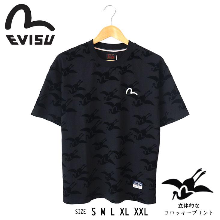 EVISU（エヴィス） リラックスフィット Tシャツ オールオーバーカモメ