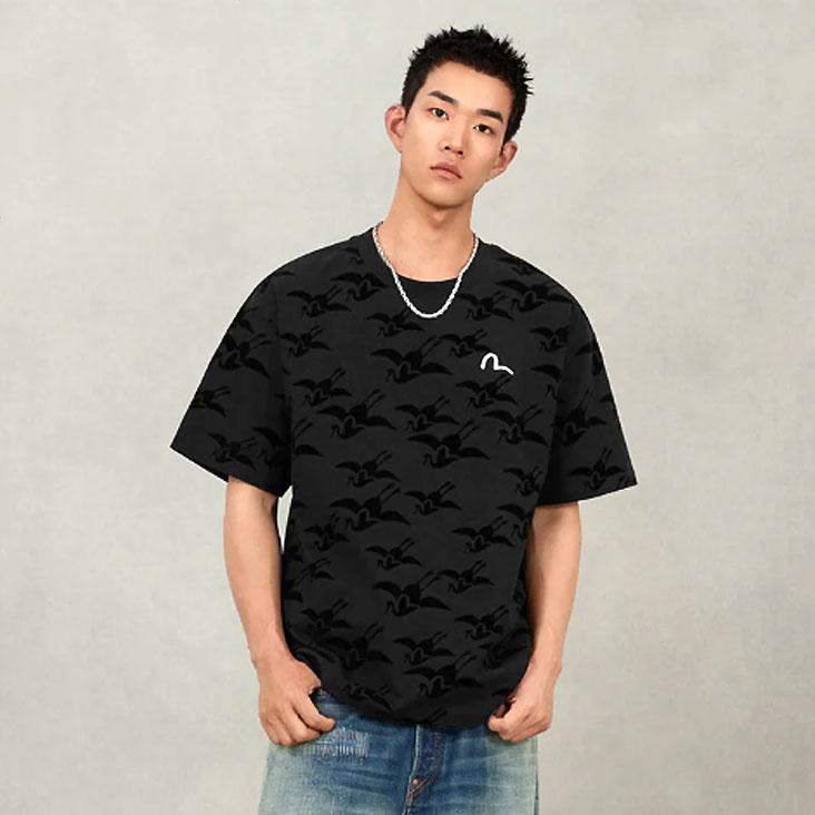 EVISU（エヴィス） リラックスフィット Tシャツ オールオーバーカモメ
