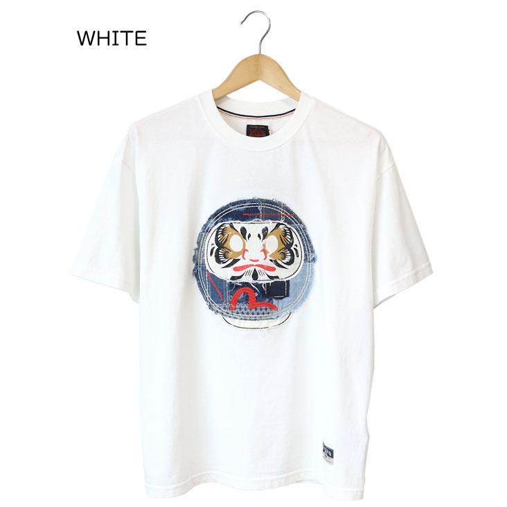 EVISU（エヴィス） リラックスフィット Tシャツ 刺し子だるまとカモメ