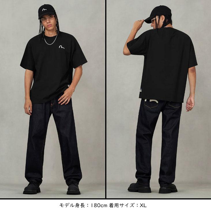 EVISU（エヴィス） リラックスフィット Tシャツ カモメ刺繍 半袖T