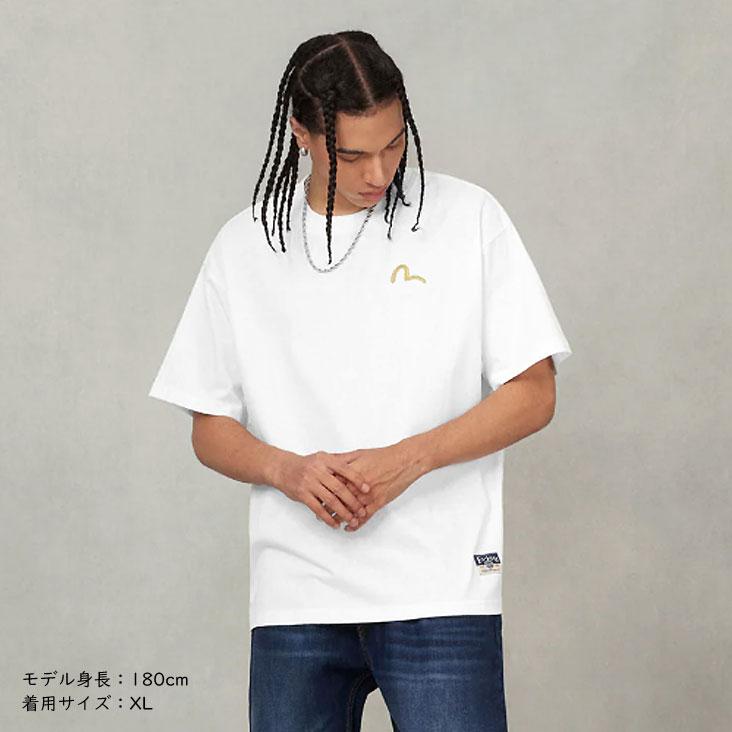 EVISU（エヴィス） リラックスフィット Tシャツ カモメ刺繍 半袖T