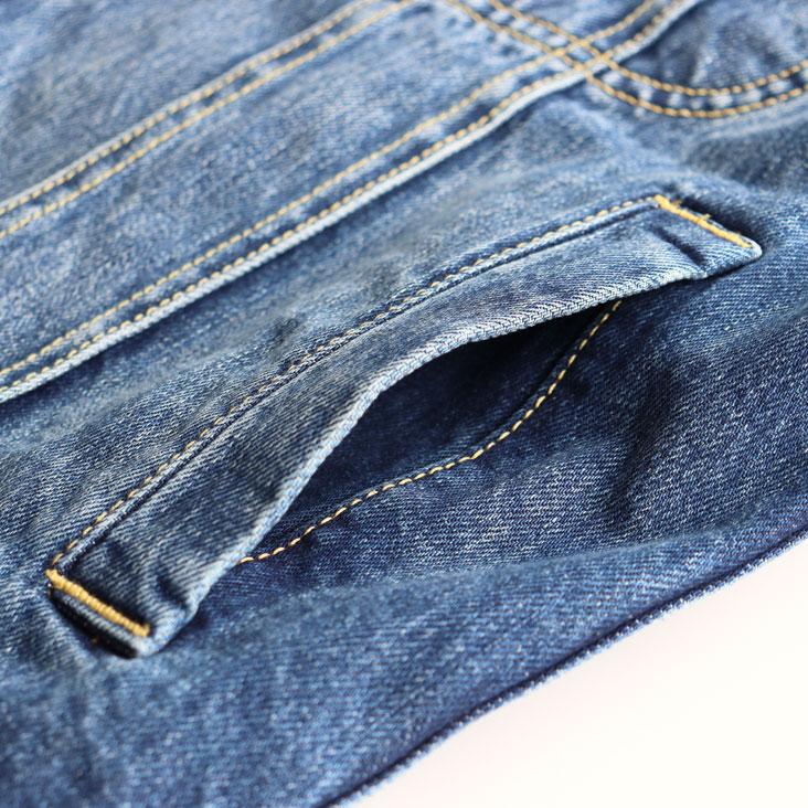 EVISU エヴィス ライダース デニムジャケット ジージャン Gジャン リバースカモメ 刺繍 ステッチ ヴィンテージ感 色落ち 古着風 かっこいい トレンド 長袖の画像