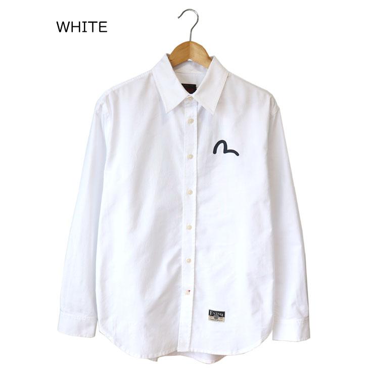 EVISU（エヴィス） 長袖オックスフォードシャツ カモメプリント
