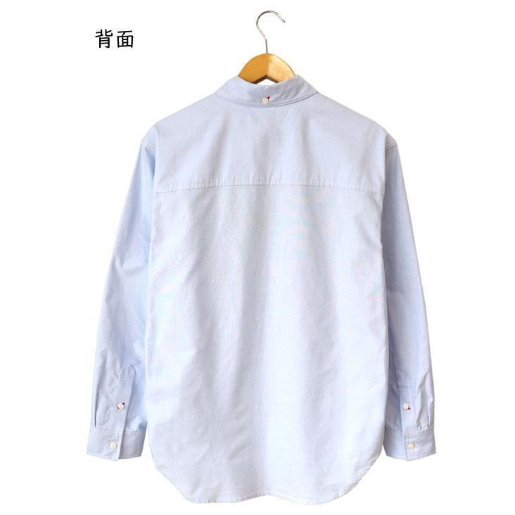EVISU（エヴィス） 長袖オックスフォードシャツ カモメプリント