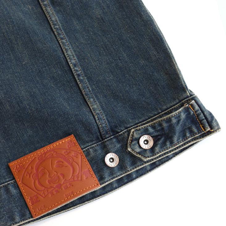 EVISU（エヴィス） ウォッシュド スプラッシュ大黒 デニムジャケット