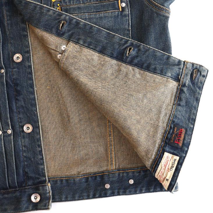 EVISU（エヴィス） ウォッシュド スプラッシュ大黒 デニムジャケット