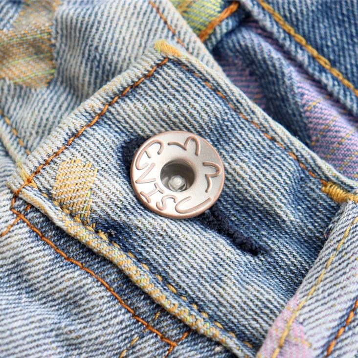 EVISU（エヴィス） リラックスフィット デニムショーツ オールオーバー