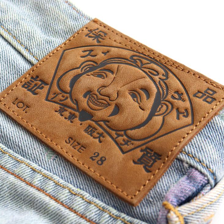 EVISU（エヴィス） リラックスフィット デニムショーツ オールオーバー