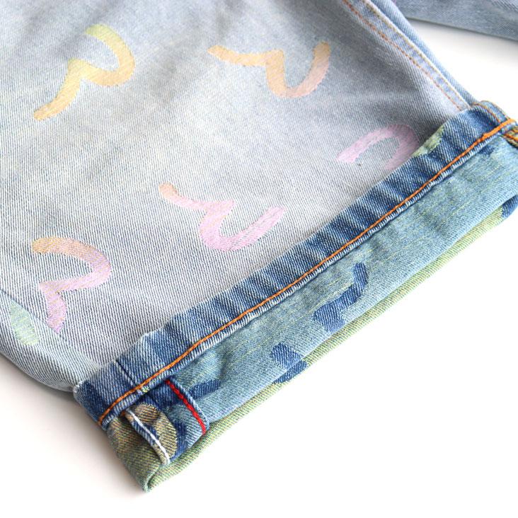 EVISU（エヴィス） リラックスフィット デニムショーツ オールオーバー