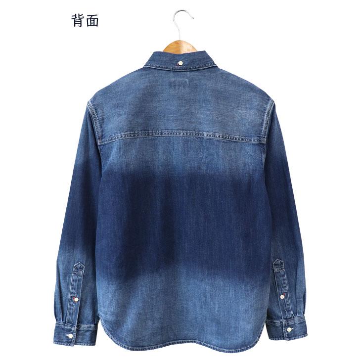 EVISU（エヴィス） ウォッシュド デニムシャツ 長袖 リラックス
