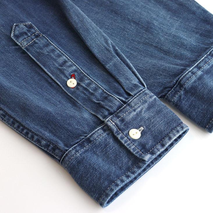 EVISU（エヴィス） ウォッシュド デニムシャツ 長袖 リラックス