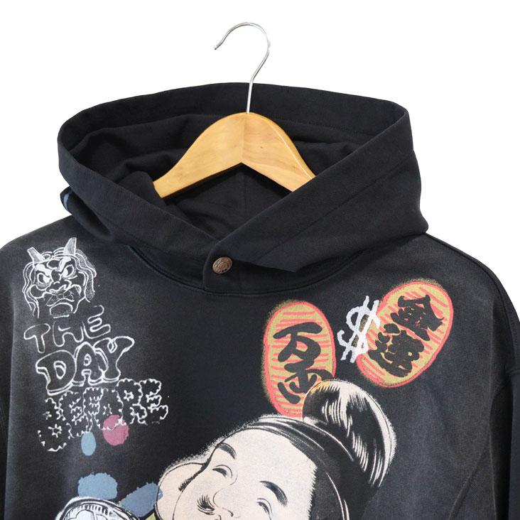 EVISU（エヴィス） フーディ 仏頭プリント 恵比寿プリント パーカー