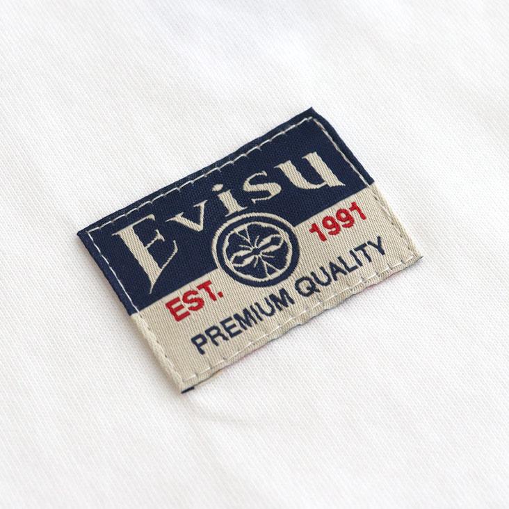 EVISU（エヴィス） レギュラーフィット Tシャツ モノクロカモメ刺繍