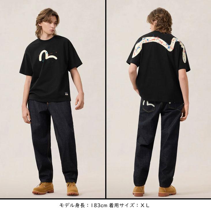 EVISU（エヴィス） リラックスフィット Tシャツ カモメ大黒プリント