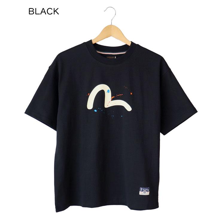 EVISU（エヴィス） リラックスフィット Tシャツ カモメ大黒プリント